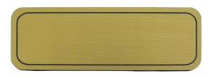 Jmenovka 75x26mm zlatá broušená Klíčový servis