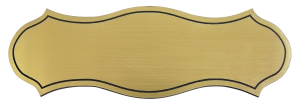 Jmenovka S16 120x40mm zlatá broušená Klíčový servis