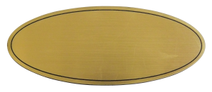 Jmenovka 110x45mm zlatá broušená Klíčový servis