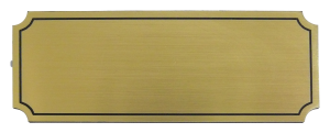 Jmenovka S5 100x40mm zlatá broušená Klíčový servis