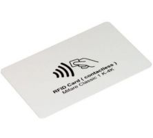 Potisk karty černobílý jednostranný pro všechny plastové a RFID karty