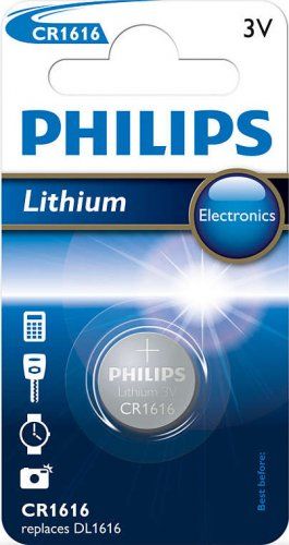 Baterie CR1616 1ks, lithiová knoflíková Philips