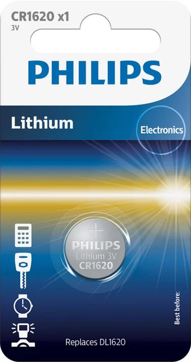 Baterie CR1620 1ks lithiová knoflíková Philips