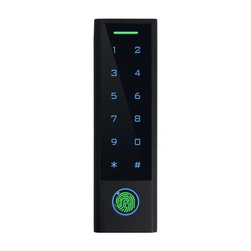 Biometrická klávesnice Smart TTLock CF3 IP66, plastová, (BLE + relé) se čtečkou čipů a otisků prstů, černá, pro přístupový systém