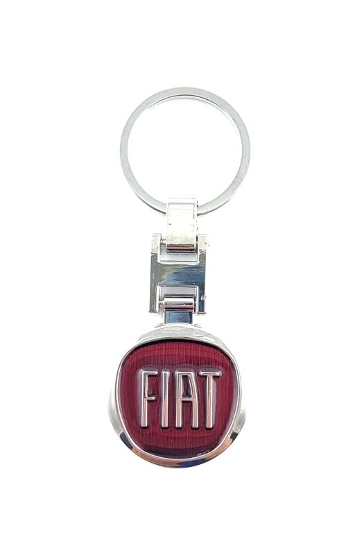 Přívěšek na klíče FIAT kovový, včetně kroužku na klíče GBD