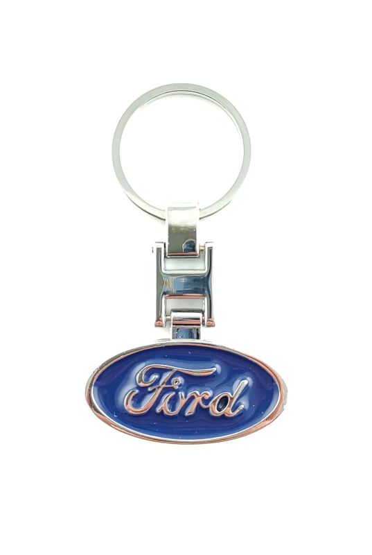 Přívěšek na klíče FORD kovový, včetně kroužku na klíče GBD
