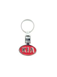 Přívěšek na klíče KIA kovový, včetně kroužku na klíče