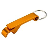 Přívěšek otvírák kovový, včetně kroužku na klíče - oranžová GBD