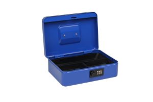 Pokladna (cashbox) 25x18x9cm kódová, modrá RICHTER CZECH