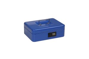 Pokladna (cashbox) 25x18x9cm kódová, modrá