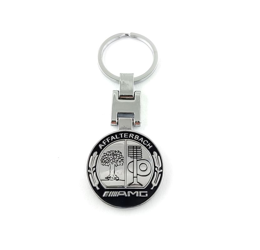 Přívěšek na klíče AMG logo kovový, včetně kroužku na klíče GBD