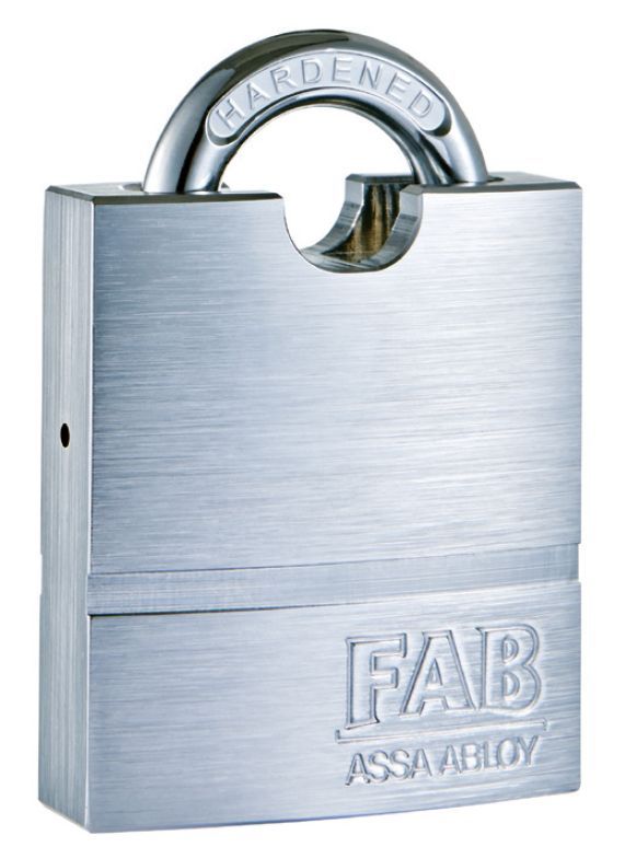 Visací zámek FAB 3*** PROFI 3P/211HNbCr s třemi klíči a bezpečnostní kartou FAB ASSA ABLOY