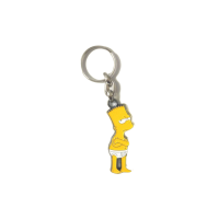 Přívěsek na klíče Simpsonovi Bart ve slipech kovový včetně kroužku na klíče