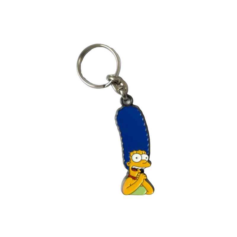 Přívěsek na klíče Simpsonovi Marge kovový včetně kroužku na klíče STAR