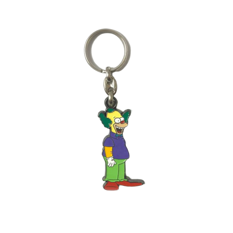 Přívěsek na klíče Simpsonovi Šáša Krusty kovový včetně kroužku na klíče STAR