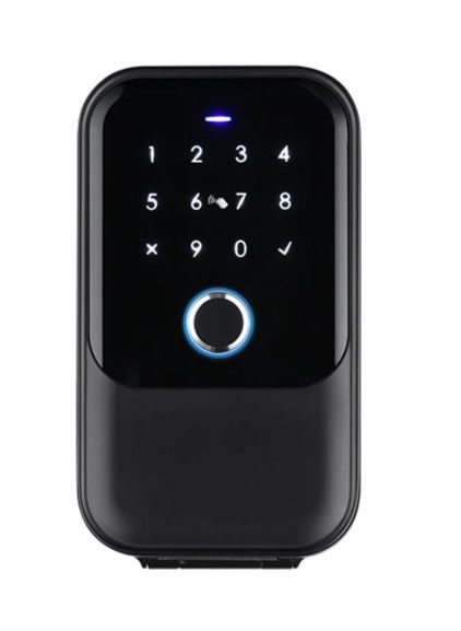 Smart TTlock Keybox K5F IP65 chytrá schránka na klíče se čtečkou otisků prstů, voděodolná, s odnímatelným krytem a nouzovým klíčem