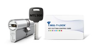 Bezpečnostní cylindrická vložka Mul-T-Lock MTL 300 33+33 s pěti plochými klíči a bezpečnostní kartou