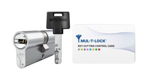 Bezpečnostní cylindrická vložka Mul-T-Lock Interactive+ 27+40 MTL600 s pěti plochými klíči a bezpečnostní kartou