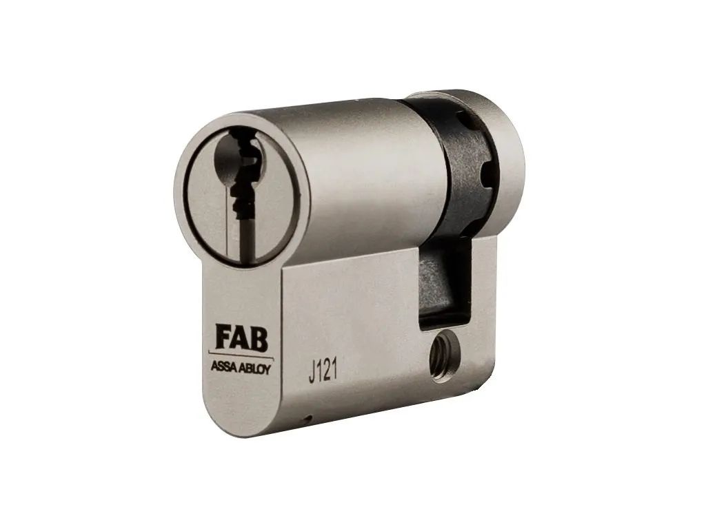 Bezpečnostní cylindrická vložka FAB 4**** 10+40 NP s nastavitelným palcem, s pěti klíči a bezpečnostní kartou FAB ASSA ABLOY