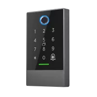 Biometrická klávesnice SMART TTLock K3F IP67 se čtečkou čipů Mifare Classic a Desfire a otisků prstů, plastová, pro přístupový systém