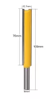 Fréza drážkovací dvoubřitá 12,7x76mm, stopka 8mm, karbid YG6 Lisca Tools