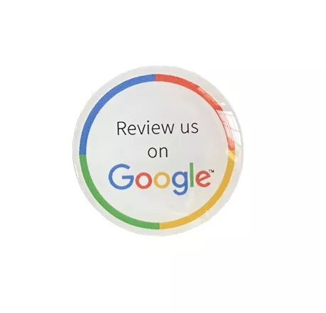 NFC samolepka NTAG213 30mm Google review bílá pro hodnocení v Google maps SRT