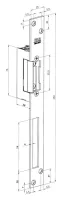 Elektrický otvírač FAB Profi 1221MB 8-16V AC/DC včetně protiplechu FAB ASSA ABLOY