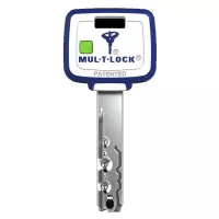 Bezpečnostní cylindrická vložka MTL 800 31+35 černá MT5+ s prostupovou spojkou, s pěti plochými klíči a bezpečnostní kartou Mul-T-Lock