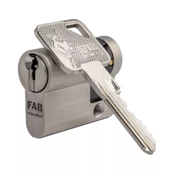 Bezpečnostní cylindrická vložka FAB 3 HOME 10+40 s nastavitelným palcem, šesti klíči a identifikační kartou FAB ASSA ABLOY