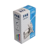 Bezpečnostní cylindrická vložka FAB 3 HOME 10+40 s nastavitelným palcem, šesti klíči a identifikační kartou FAB ASSA ABLOY
