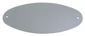 Stříbrná duralová jmenovka 110x45mm na dveře nebo schránku