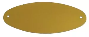 Zlatá duralová jmenovka 110x45mm na dveře nebo schránku