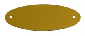 Zlatá duralová jmenovka 80x31mm na dveře nebo schránku