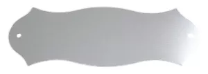 Stříbrná duralová jmenovka 120x40mm na dveře nebo schránku