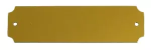 Zlatá duralová jmenovka 100x30mm na dveře nebo schránku