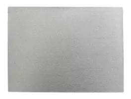 Hranatá stříbrná prázdná broušená jmenovka 40x30mm