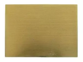 Hranatá zlatá prázdná broušená jmenovka 40x30mm