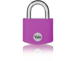 Visací zámek Yale ALU YE3B 25mm růžový