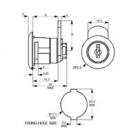 Zámek EUROLOCKS F116-0116 622 vyhnutá závora