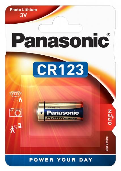 Baterie CR123A 3V 1ks lithiová tužková Panasonic