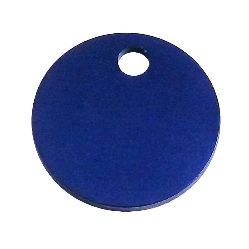 Psí známka kolečko 27mm modrá Silca