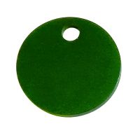 Psí známka kolečko 27mm zelená Silca