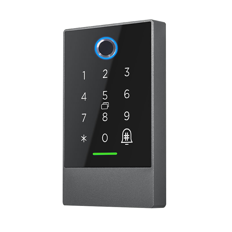 Biometrická klávesnice SMART TTLock K2F IP66, kovová, se čtečkou čipů Mifare Classic a Desfirea otisků prstů, pro přístupový systém