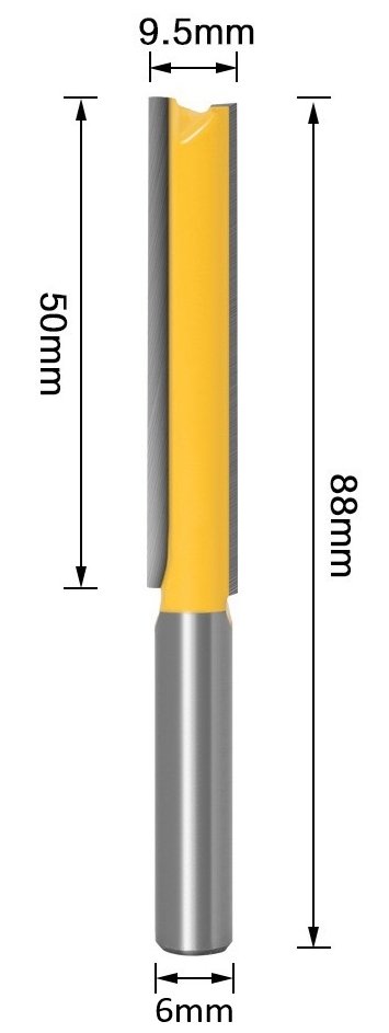 fréza drážkovací dvoubřitá